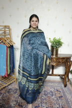 Ajrakh Handblock On Silk  linens- 2pc