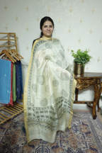 Ajrakh Handblock On Silk  linens- 2pc