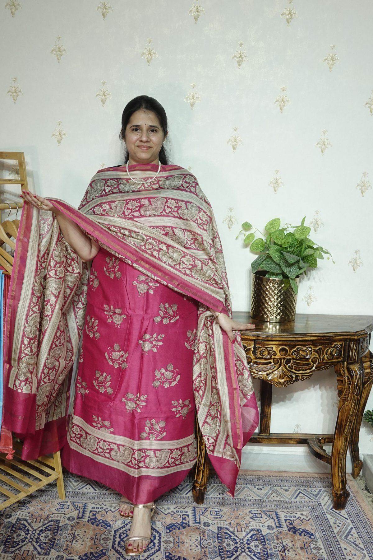 Maheshwari Silk - 70 GM with Digital Prints