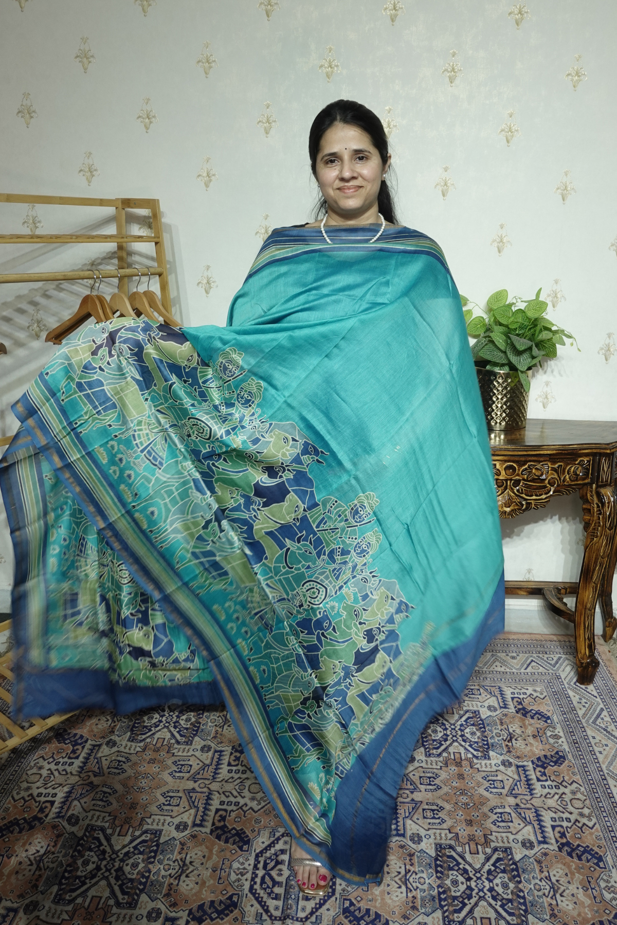 Maheshwari Silk - 70 GM with Digital Prints