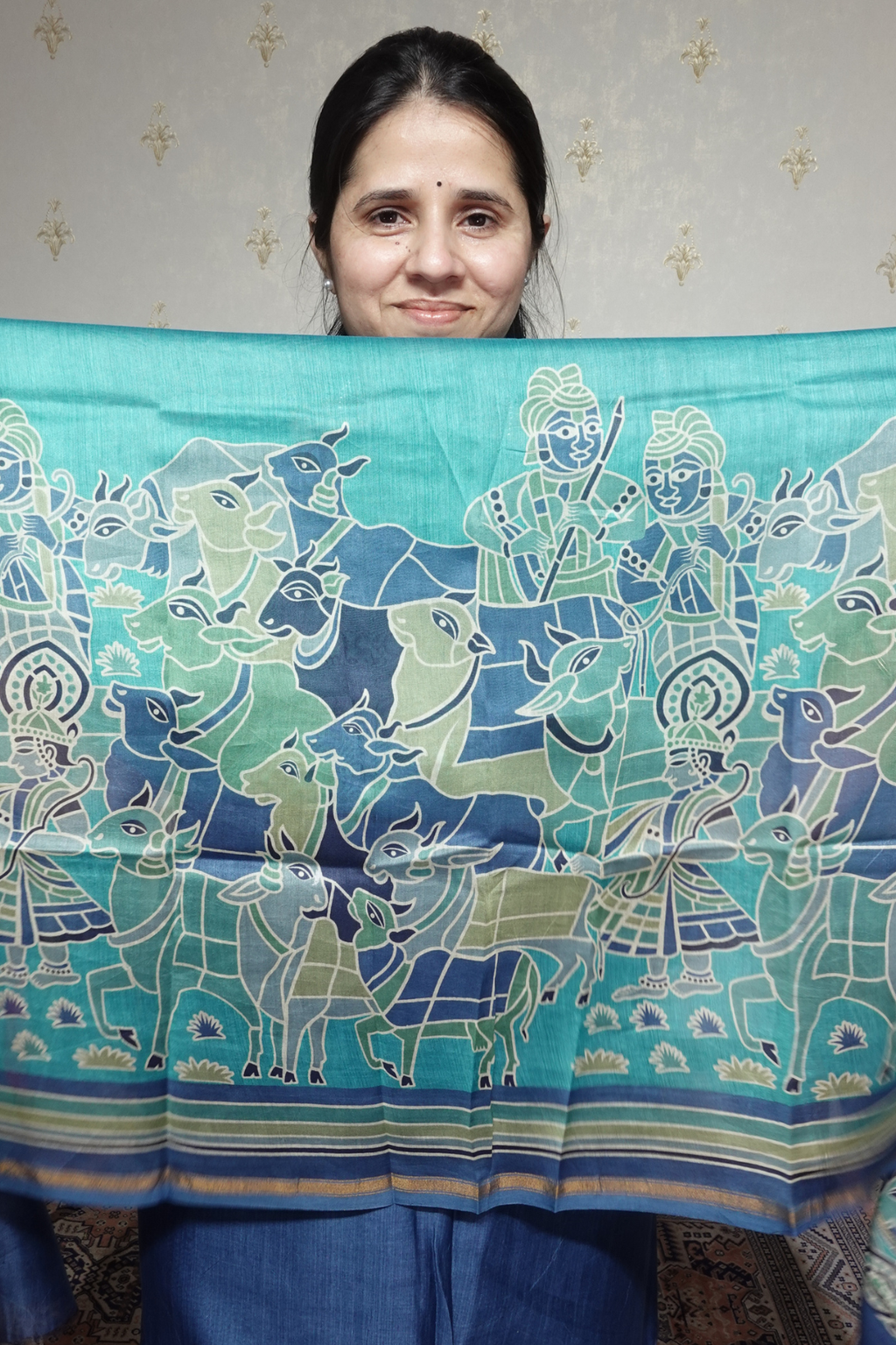 Maheshwari Silk - 70 GM with Digital Prints