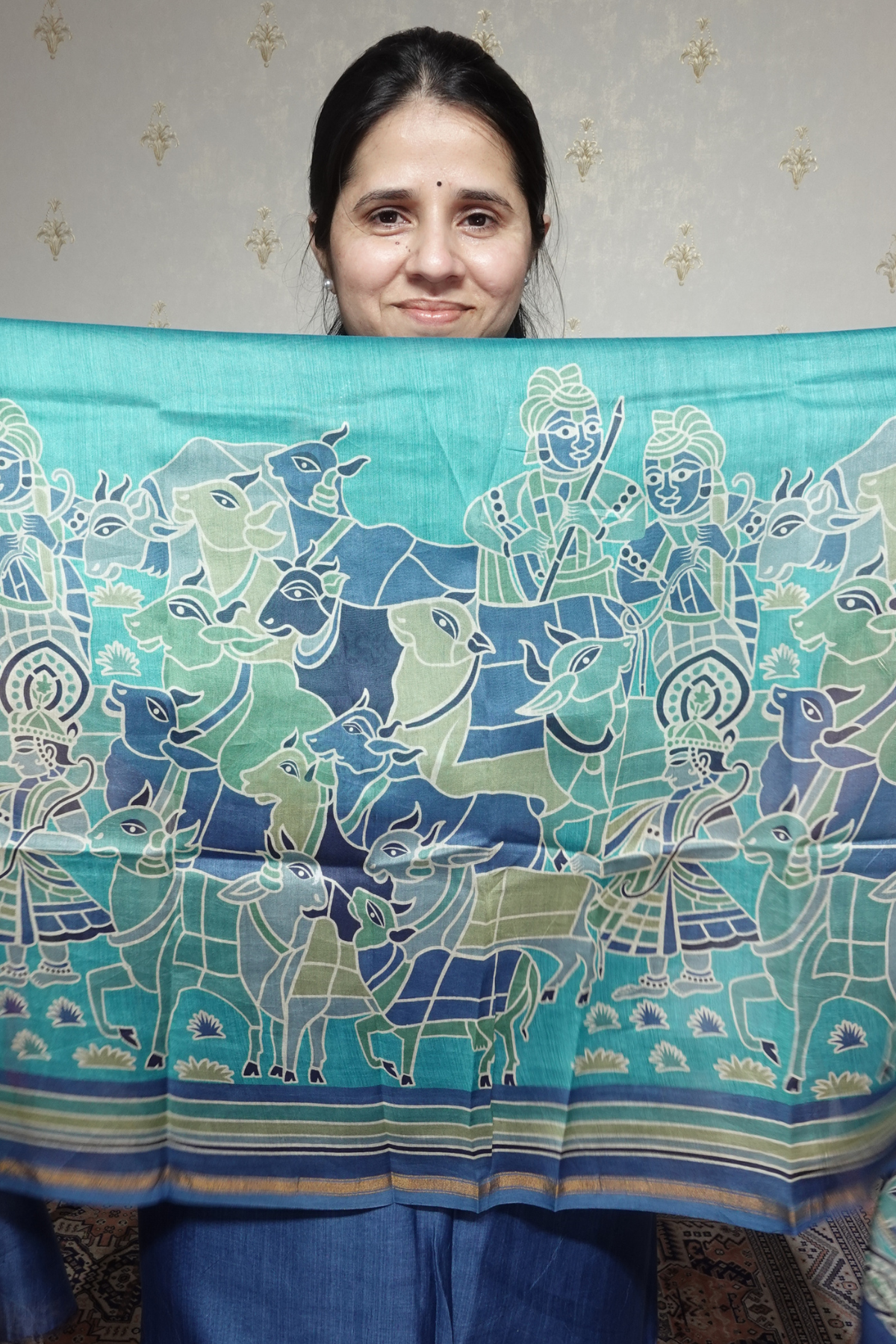 Maheshwari Silk - 70 GM with Digital Prints