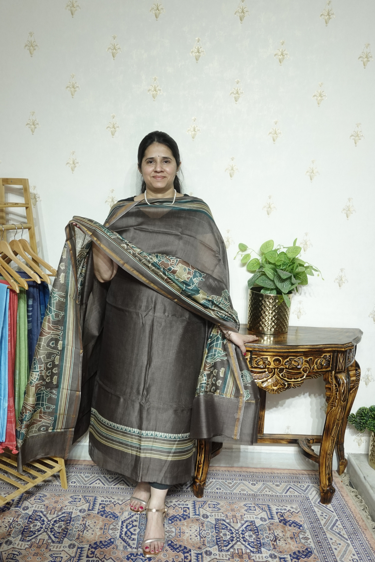 Maheshwari Silk - 70 GM with Digital Prints