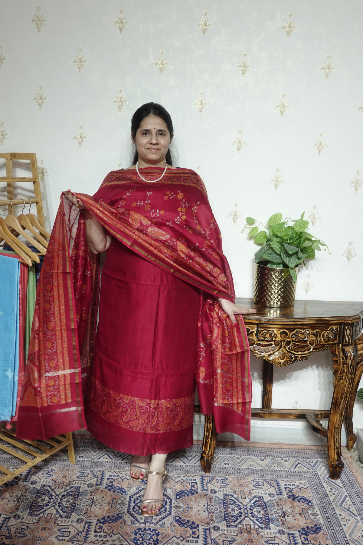 Maheshwari Silk - 70 GM with Digital Prints