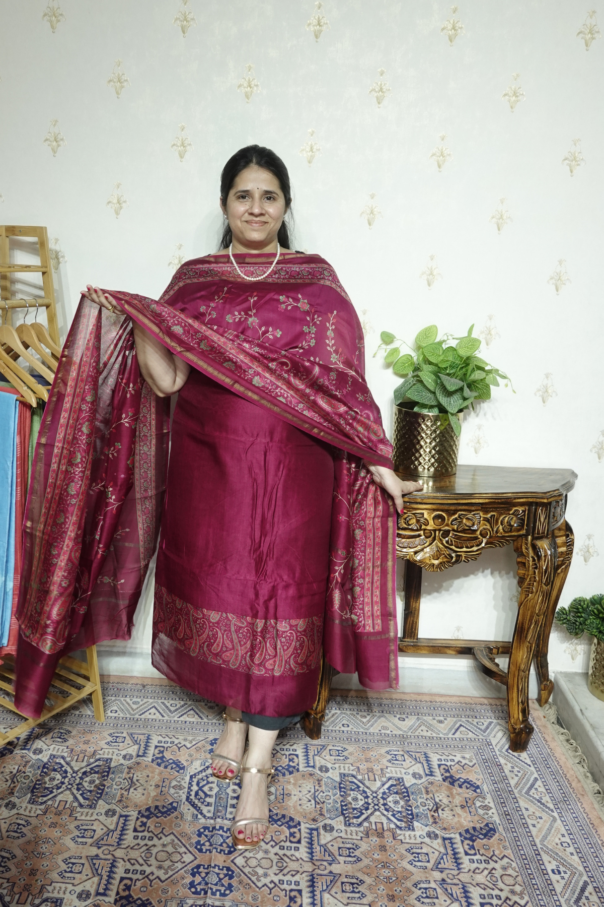 Maheshwari Silk - 70 GM with Digital Prints