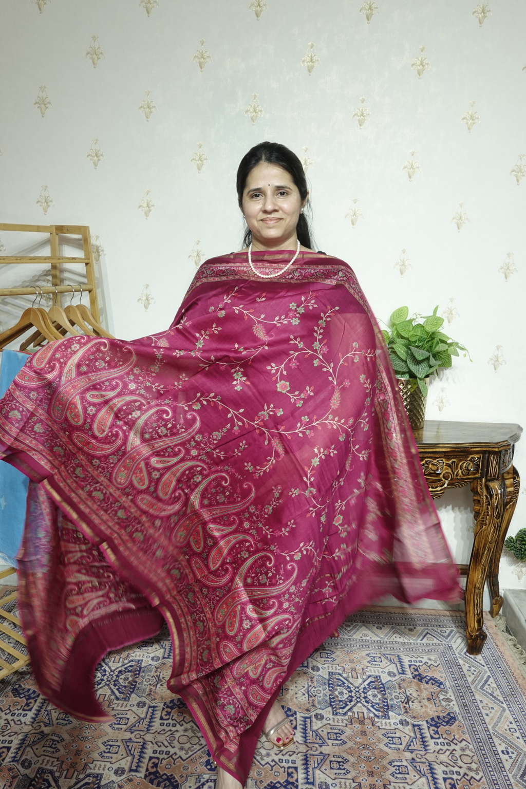 Maheshwari Silk - 70 GM with Digital Prints