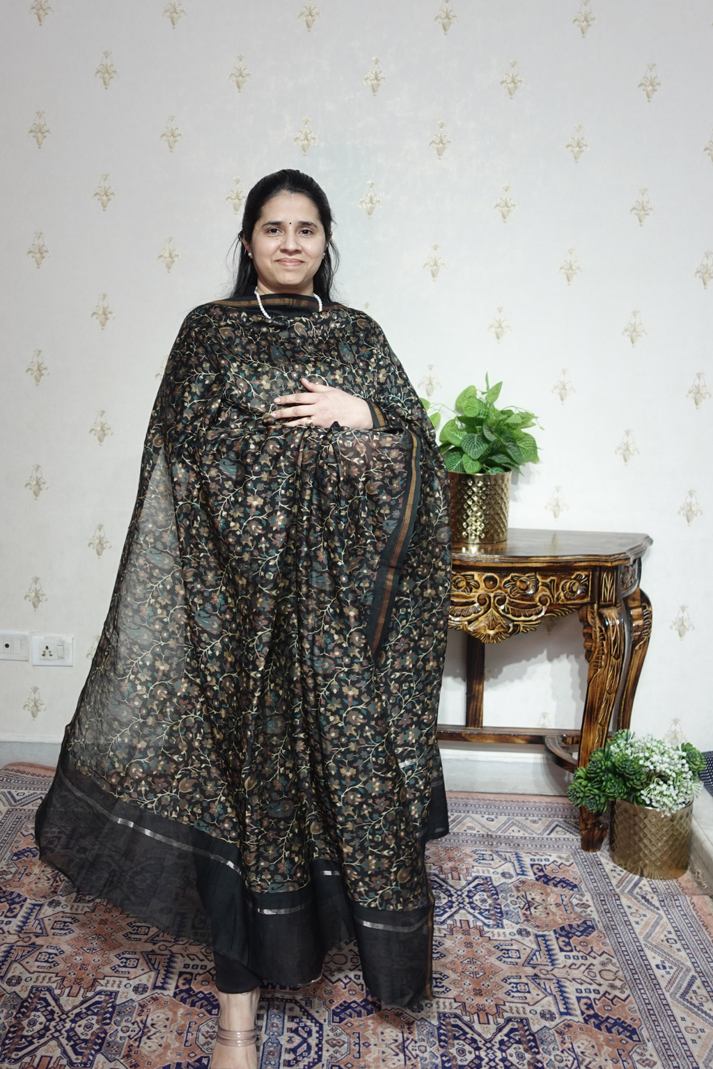 Maheshwari Silk - 70 GM with Digital Prints