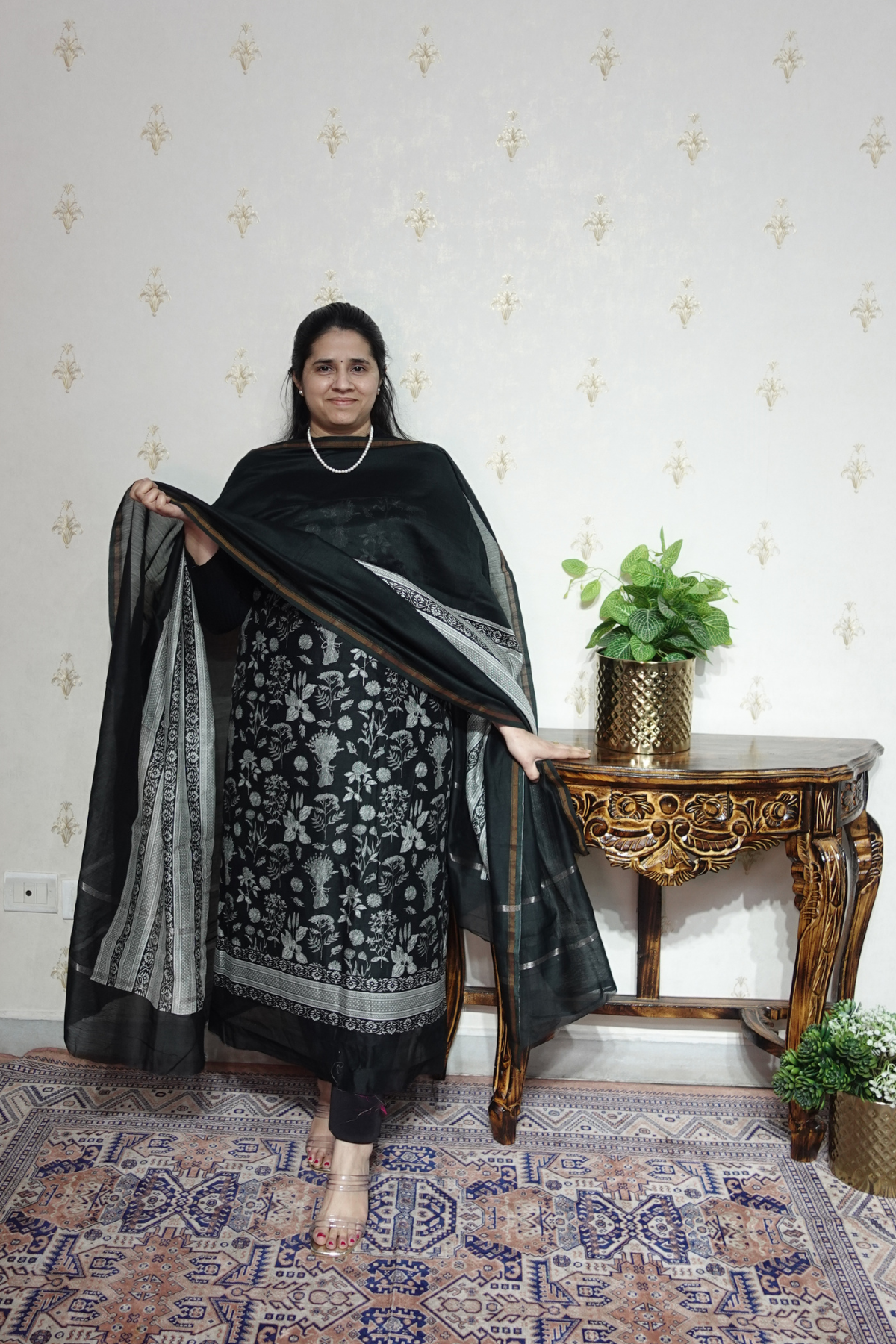 Maheshwari Silk - 70 GM with Digital Prints