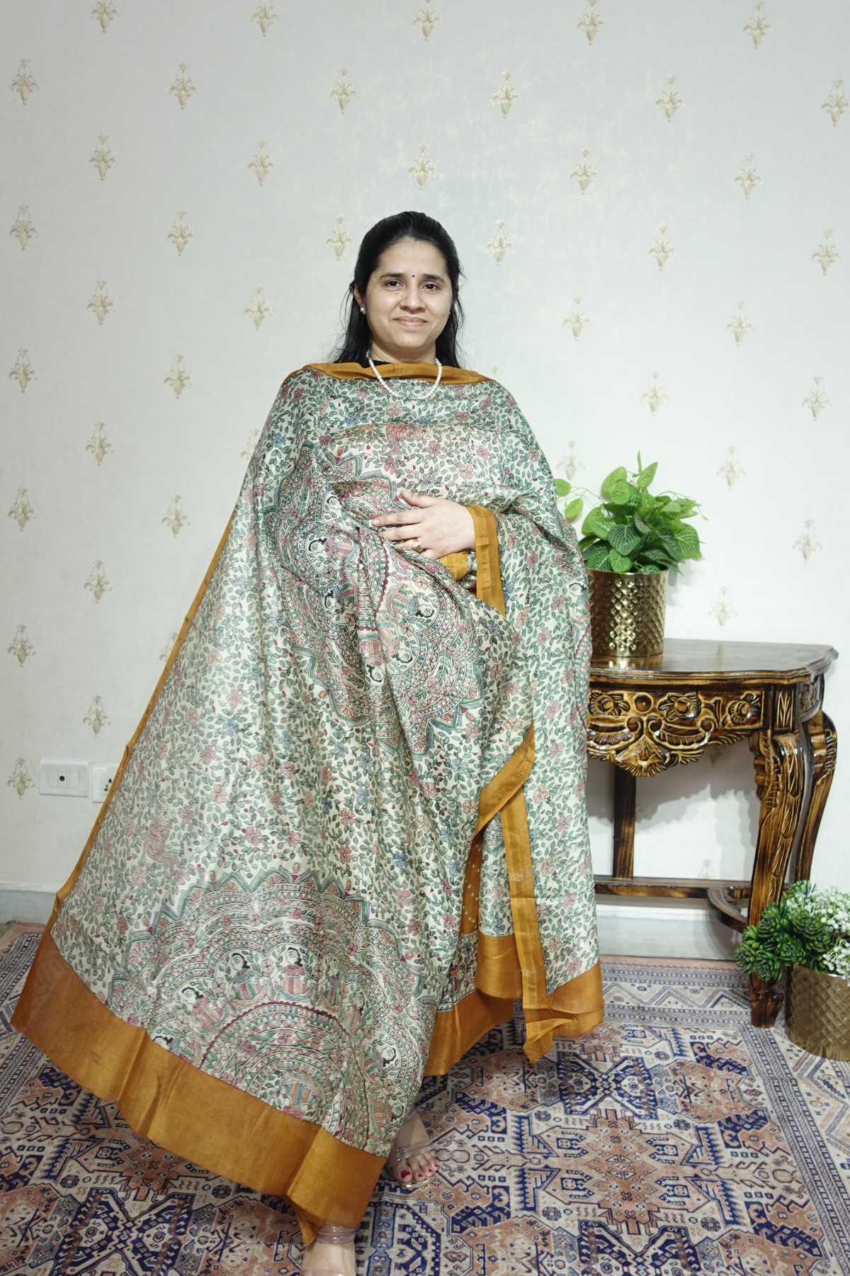 Maheshwari Silk - 70 GM with Digital Prints