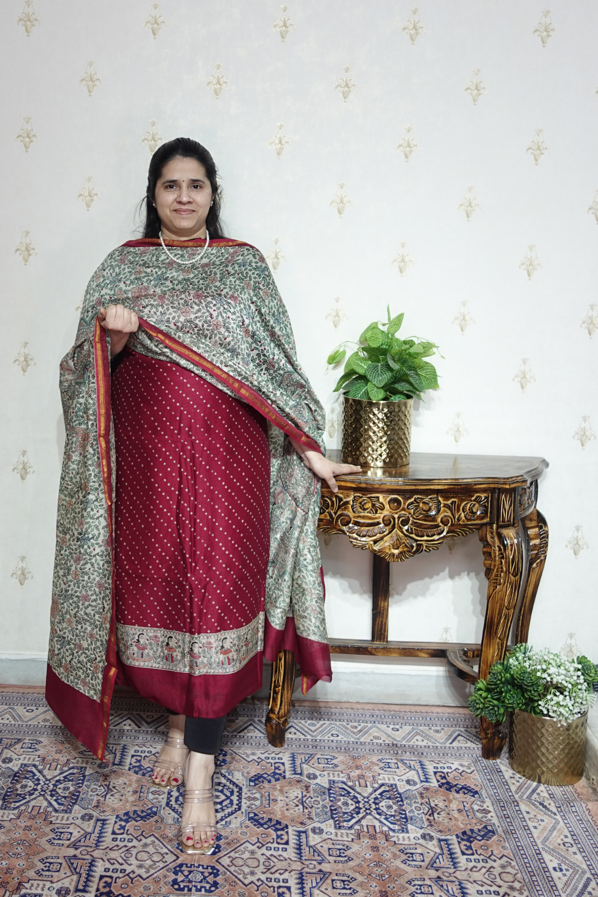 Maheshwari Silk - 70 GM with Digital Prints