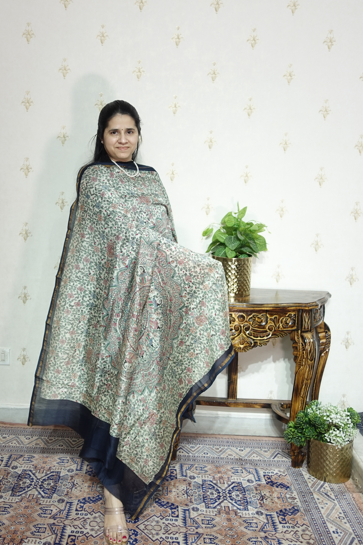 Maheshwari Silk - 70 GM with Digital Prints