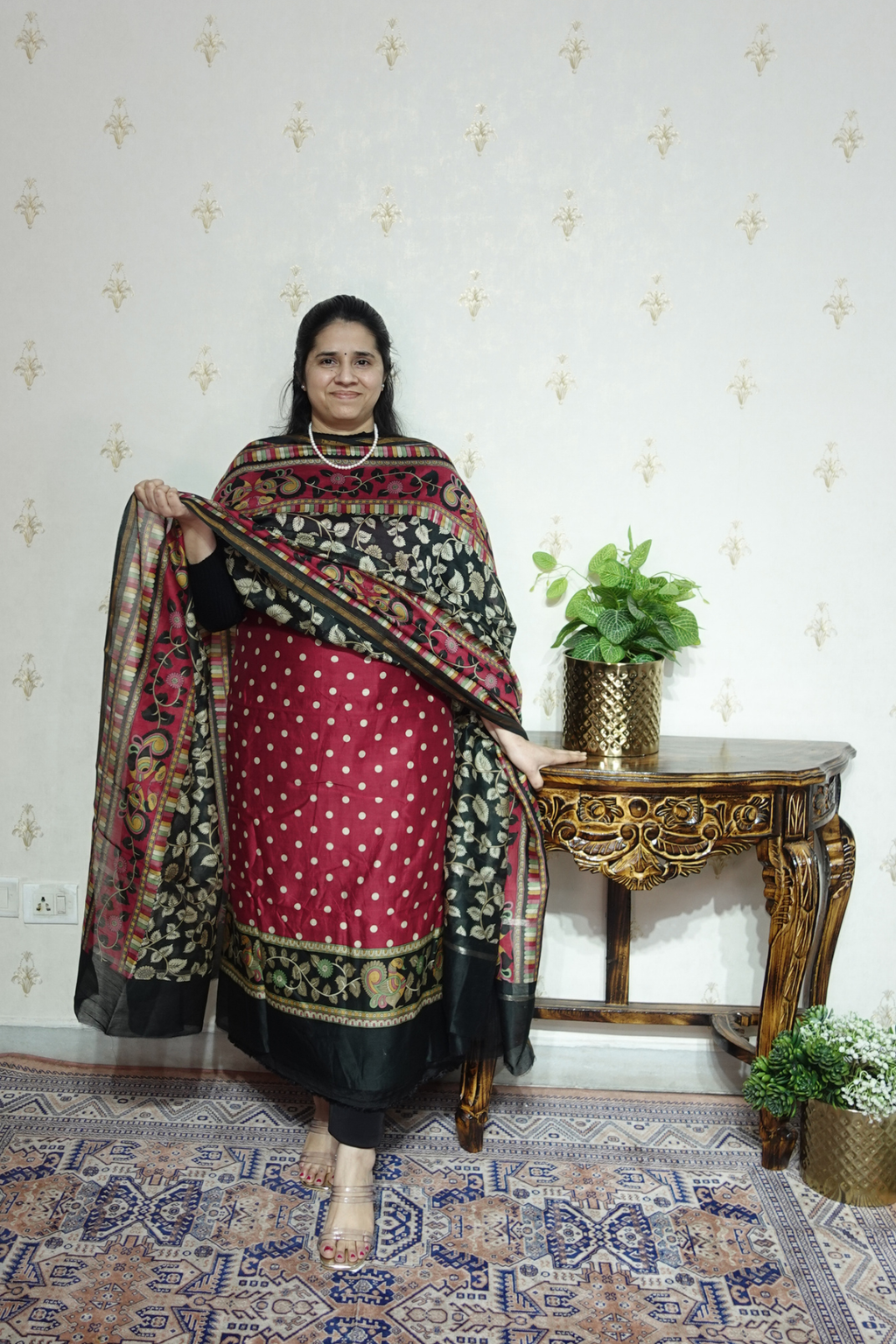 Maheshwari Silk - 70 GM with Digital Prints