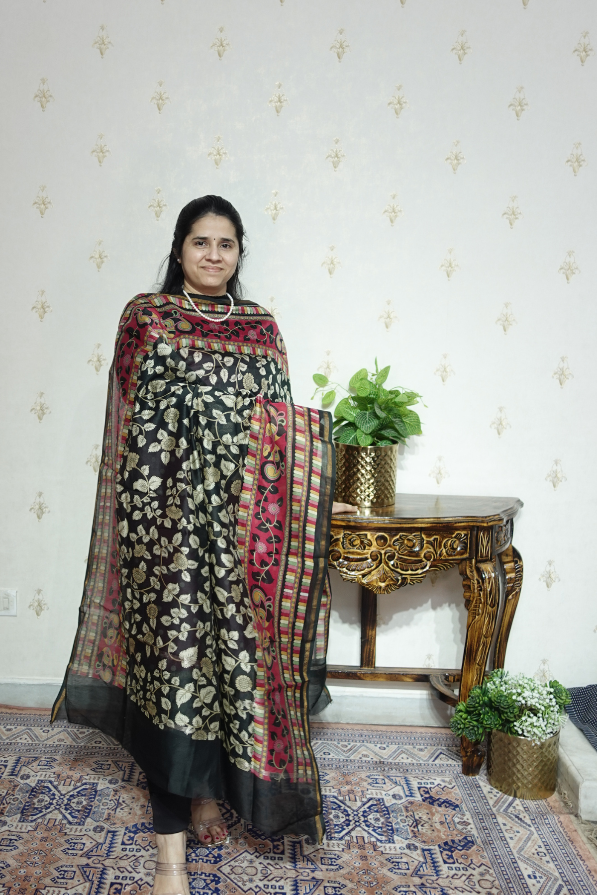 Maheshwari Silk - 70 GM with Digital Prints