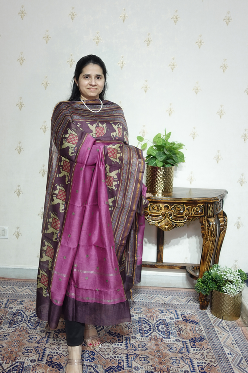 Maheshwari Silk - 70 GM with Digital Prints
