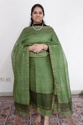 Silk Linen Jamdani Kurta Dupatta