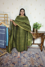 Jayshree Linen Jamdani with Banarsi Weaving-2pc