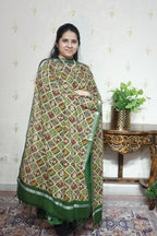 Cotton Linen With Kalamkari Dupatta