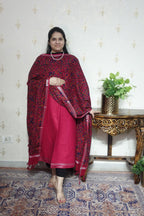 Cotton Linen With Kalamkari Dupatta