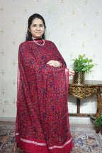 Cotton Linen With Kalamkari Dupatta