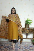 Cotton Linen With Kalamkari Dupatta
