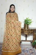 Cotton Linen With Kalamkari Dupatta