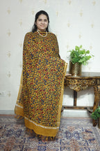 Cotton Linen With Kalamkari Dupatta