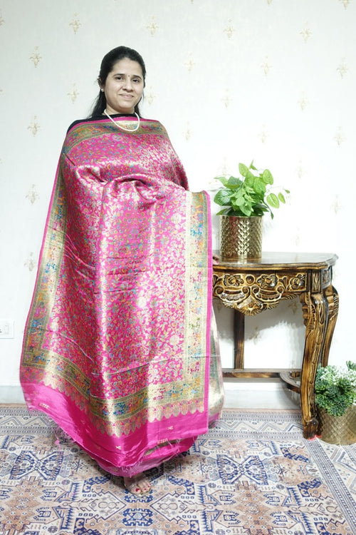 Position Weaving on Dola Silk