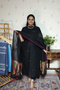 Jayshree Linen jamdani with Paithni  Border Dupatta -2pc