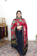 Raw Silk With Kalamkari Dupatta