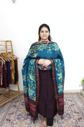 Raw Silk With Kalamkari Dupatta