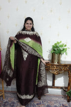 Kashmiri Aari Work on Upada Silk