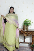 Kashmiri Aari Work on Upada Silk