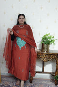 Kashmiri Cotton Muslin with Aari work