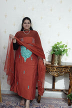 Kashmiri Cotton Muslin with Aari work