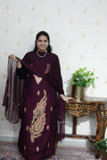 Kashmiri Cotton Muslin with Aari work