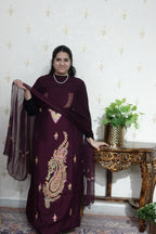 Kashmiri Cotton Muslin with Aari work