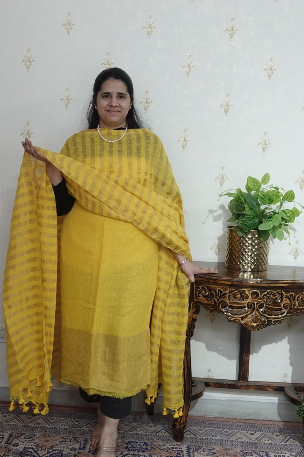 Jamdani Beauty - Linen Jamdani -2pc Set