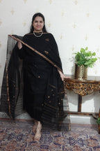 SICO Jamdani -  Gold Zari Weaving -2 pc