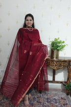 SICO Jamdani -  Gold Zari Weaving -2 pc