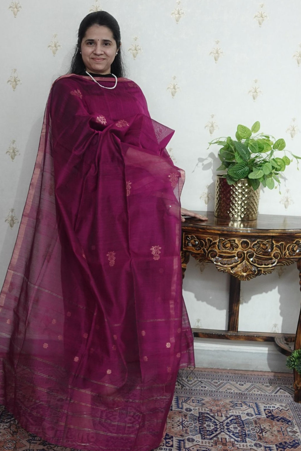 SICO Jamdani -  Gold Zari Weaving -2 pc