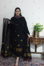 Jamdani Comfort - Mulcotton with Polka weaving -2 pc
