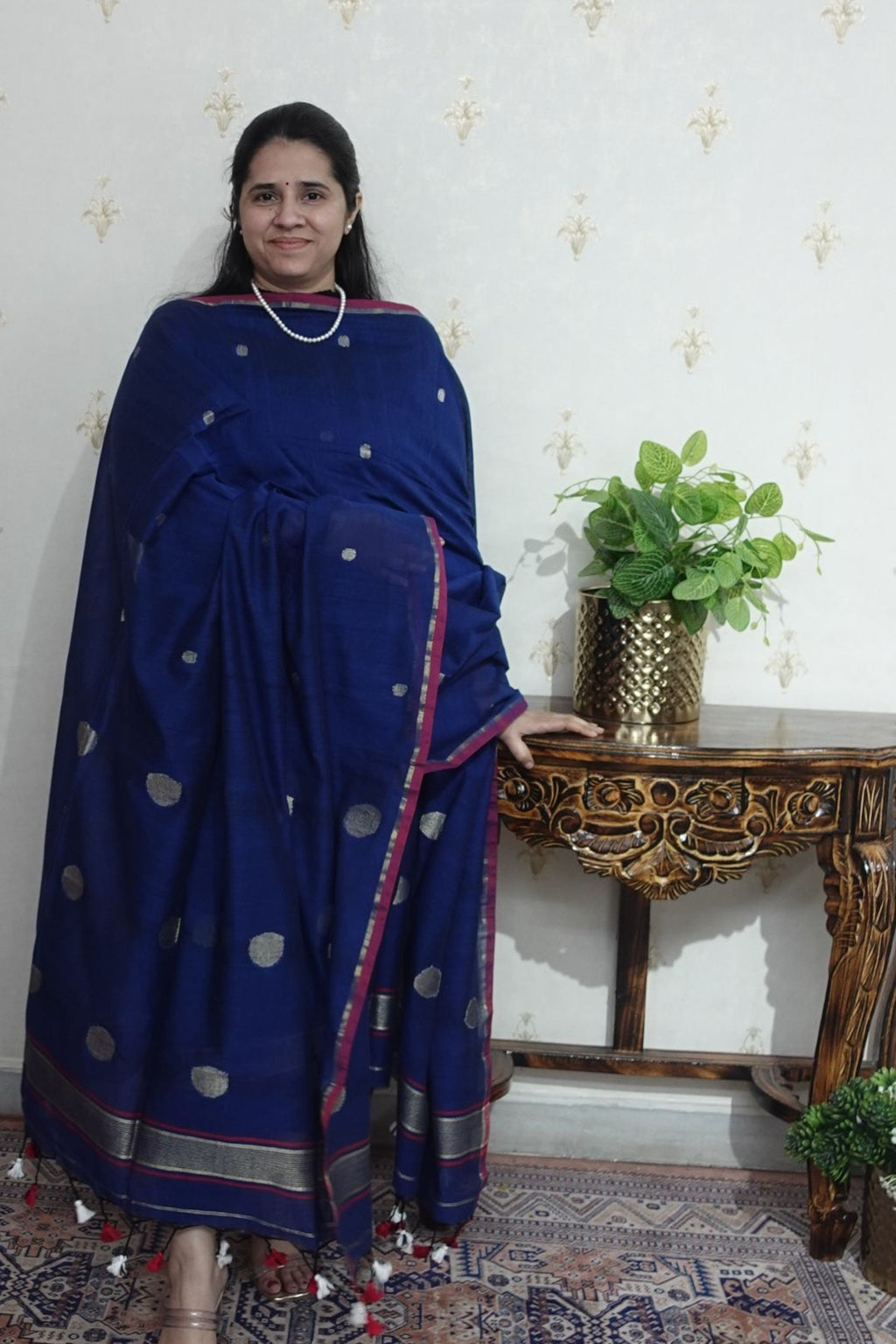 Jamdani Comfort - Mulcotton with Polka weaving -2 pc