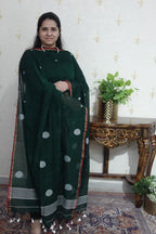 Jamdani Comfort - Mulcotton with Polka weaving -2 pc