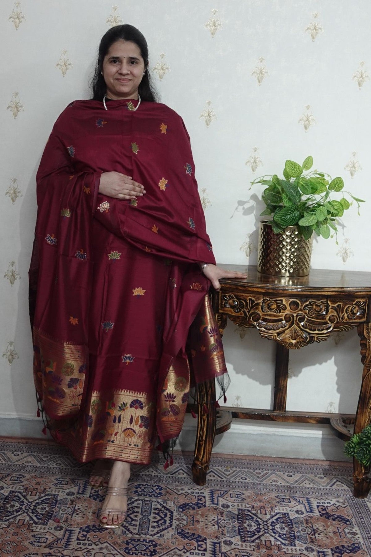 Jamdani- Moonga Cotton with Paithni Weaving