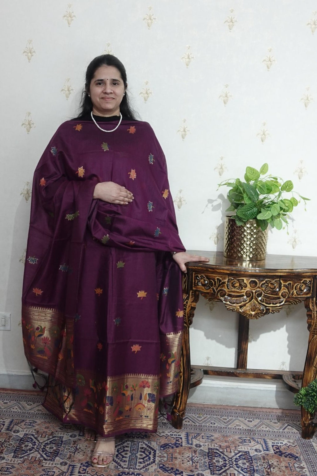 Jamdani- Moonga Cotton with Paithni Weaving