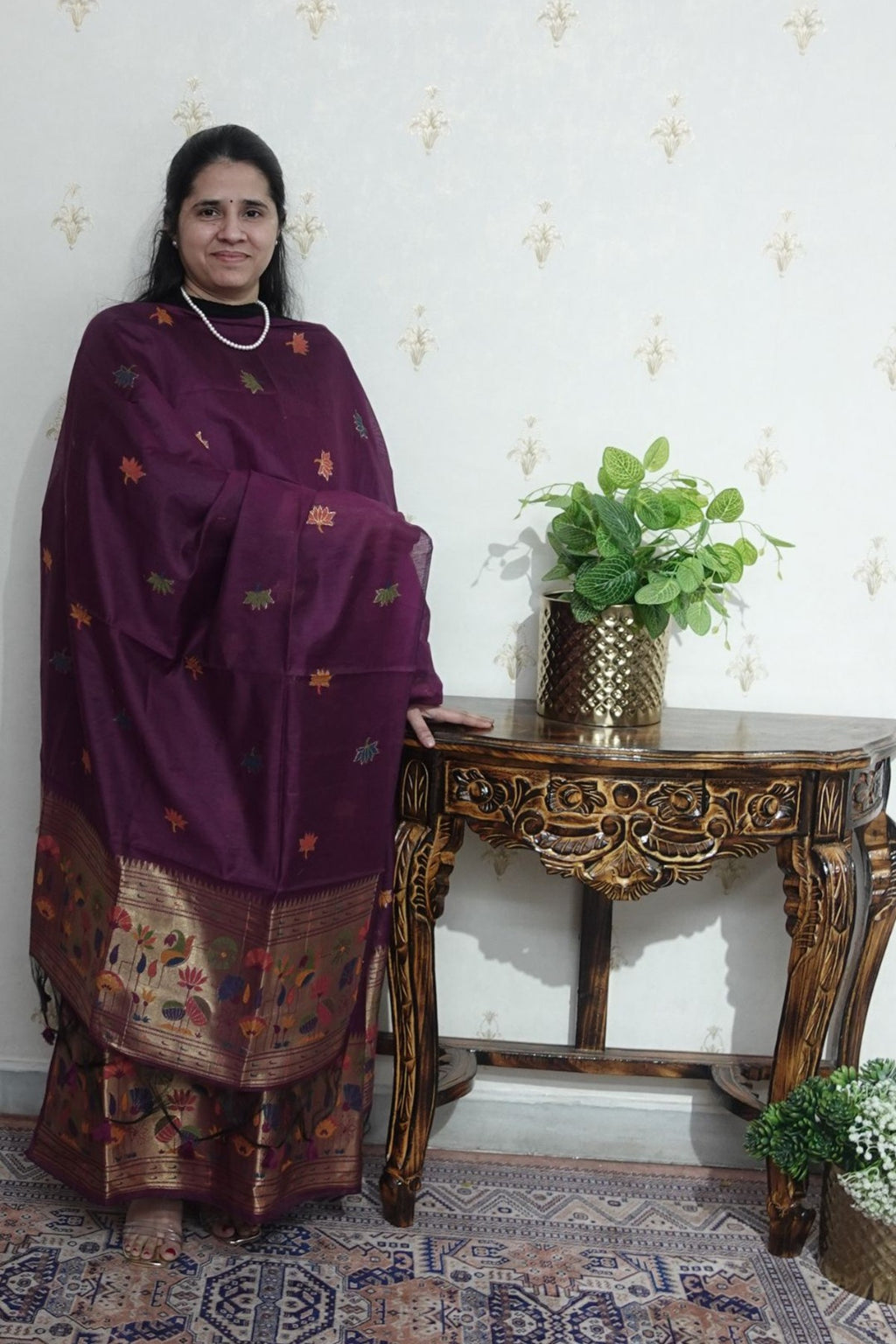 Jamdani- Moonga Cotton with Paithni Weaving