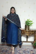 Cotton Linen With Kalamkari Dupatta