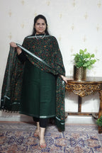 Cotton Linen With Kalamkari Dupatta