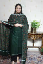 Cotton Linen With Kalamkari Dupatta
