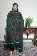 Cotton Linen With Kalamkari Dupatta